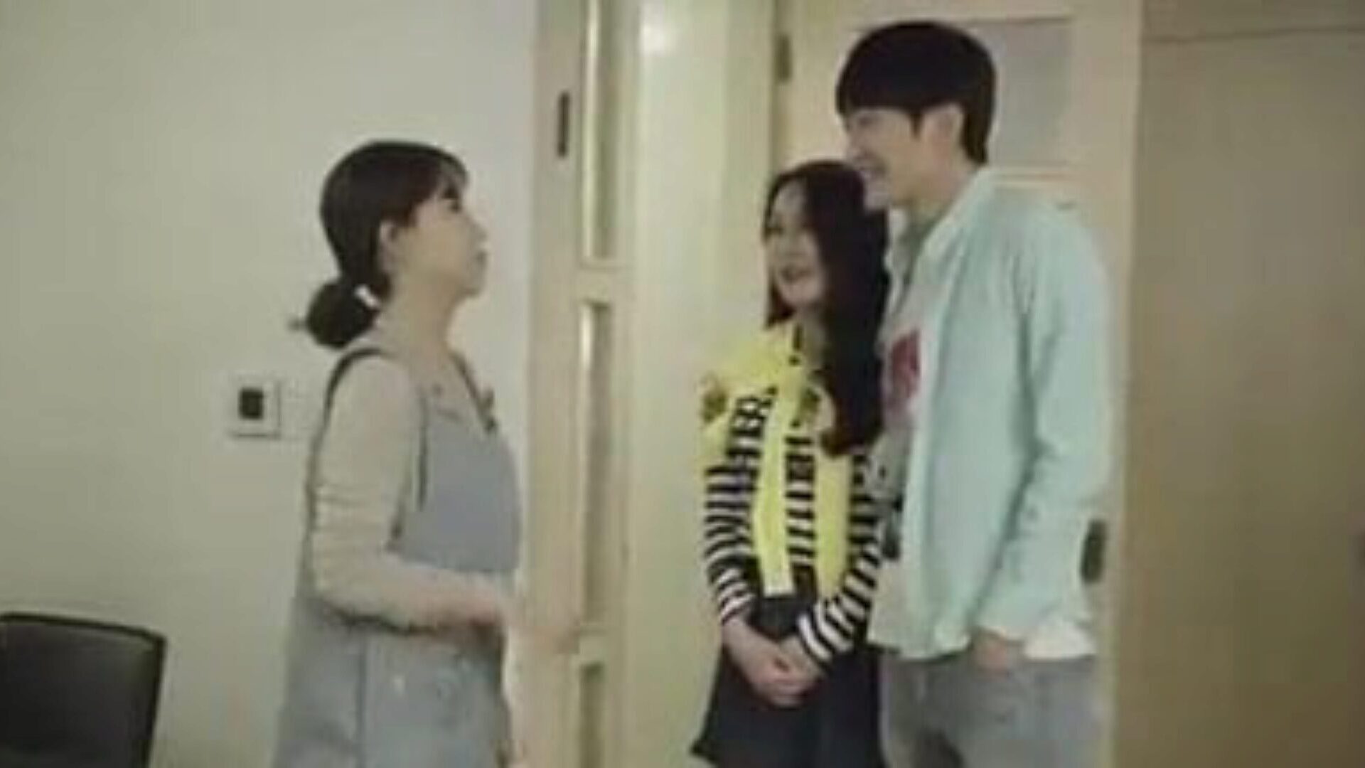 Mom & Son's Friend Fucks in the Kitchen - Korean Movie Korean Movie Clip - Mom & Son's Friend Fucks in the Kitchen while son-in-law banging with his gf in the room